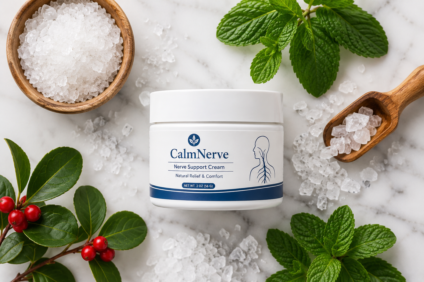 CalmNerve Magnesium Freeze Relief Cream — Sciatica & Nerve Pain